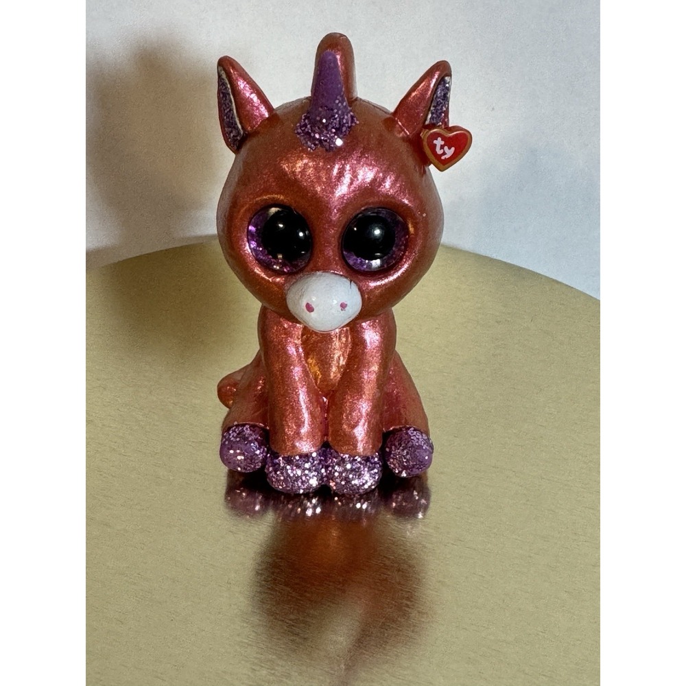 TY Beanie Boos Series 3 Mini GLITTER Amethyst‎ UNICORN 2.5" Collectible Figure